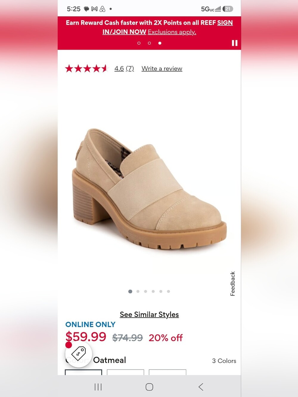 Muk Luks Oatmeal Shoes Box Size 8